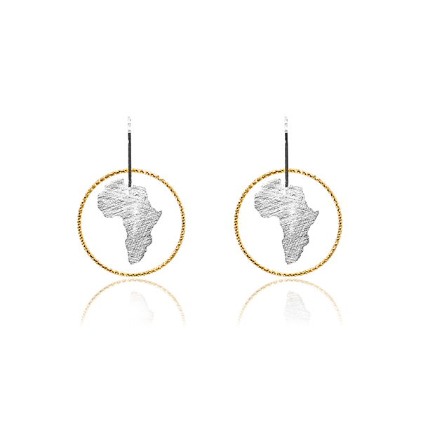 Africa Single Circle Earrings