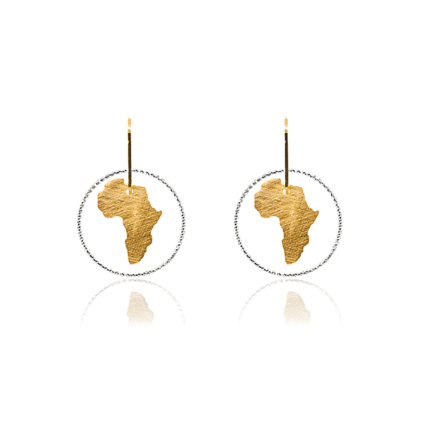 Africa Single Circle Earrings