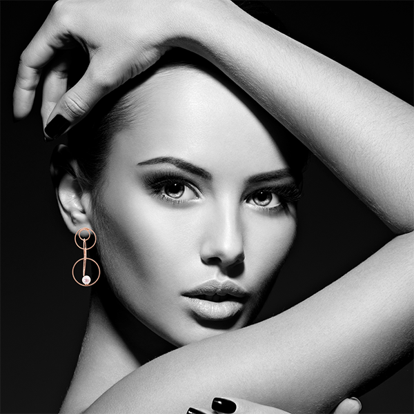 Cascade Con Perla Earrings