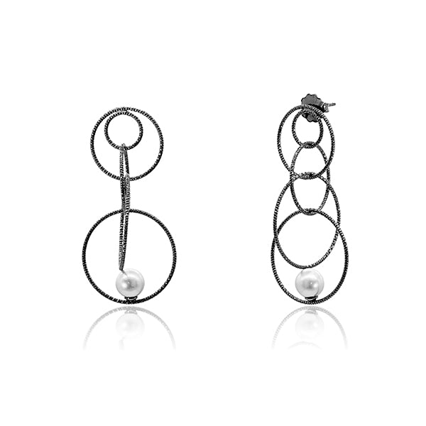 Cascade Con Perla Earrings