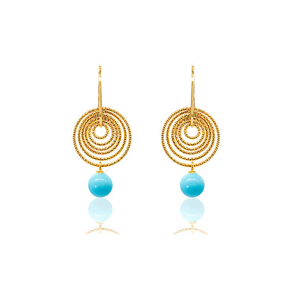 Mini Parigi Con Turchese Earrings