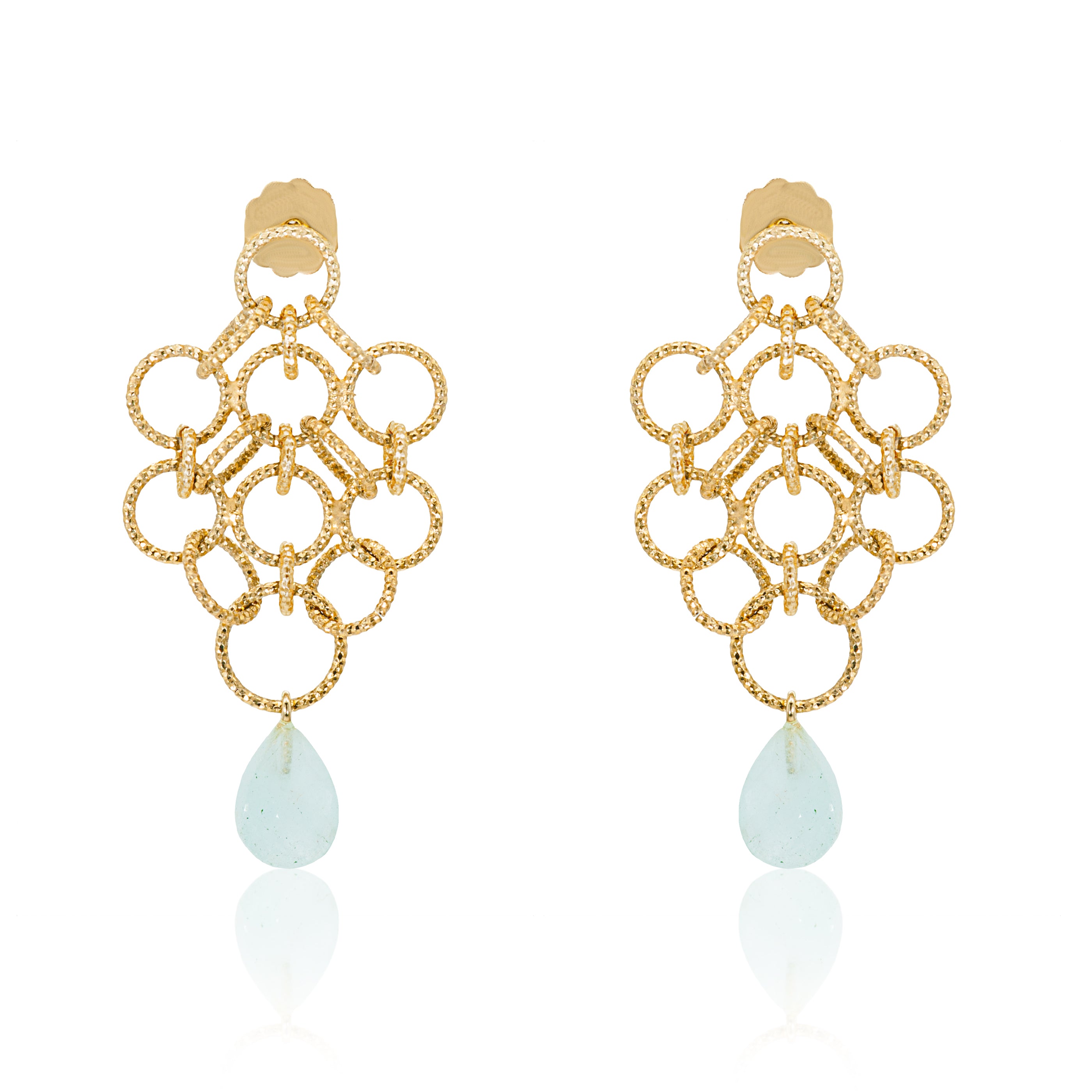 Maglia con Milky Aqua Earrings