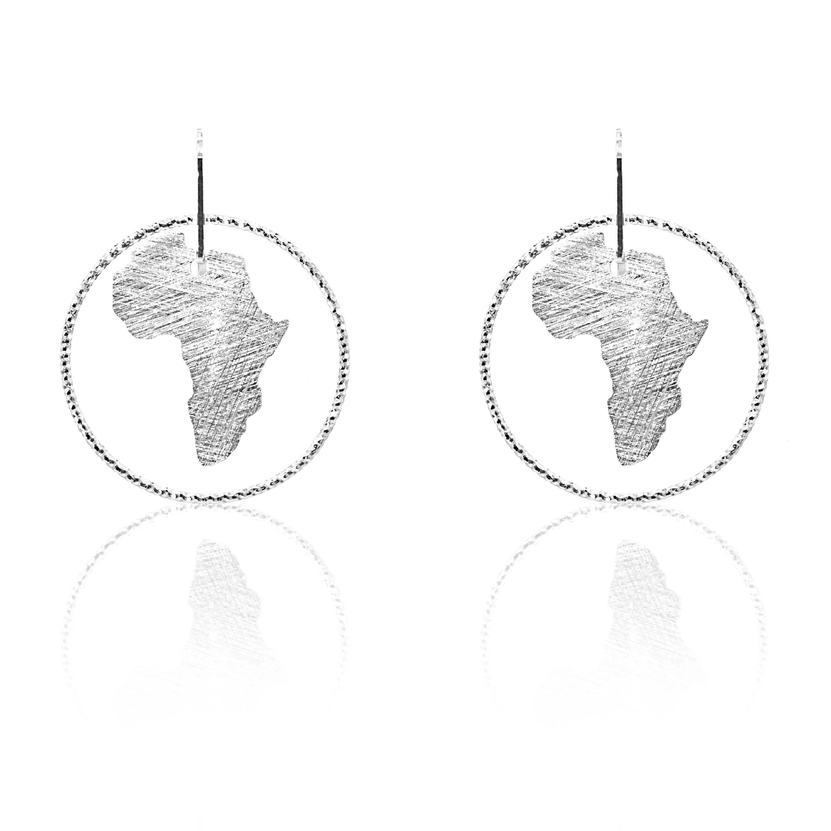 Maxi Single Circle Africa Earrings