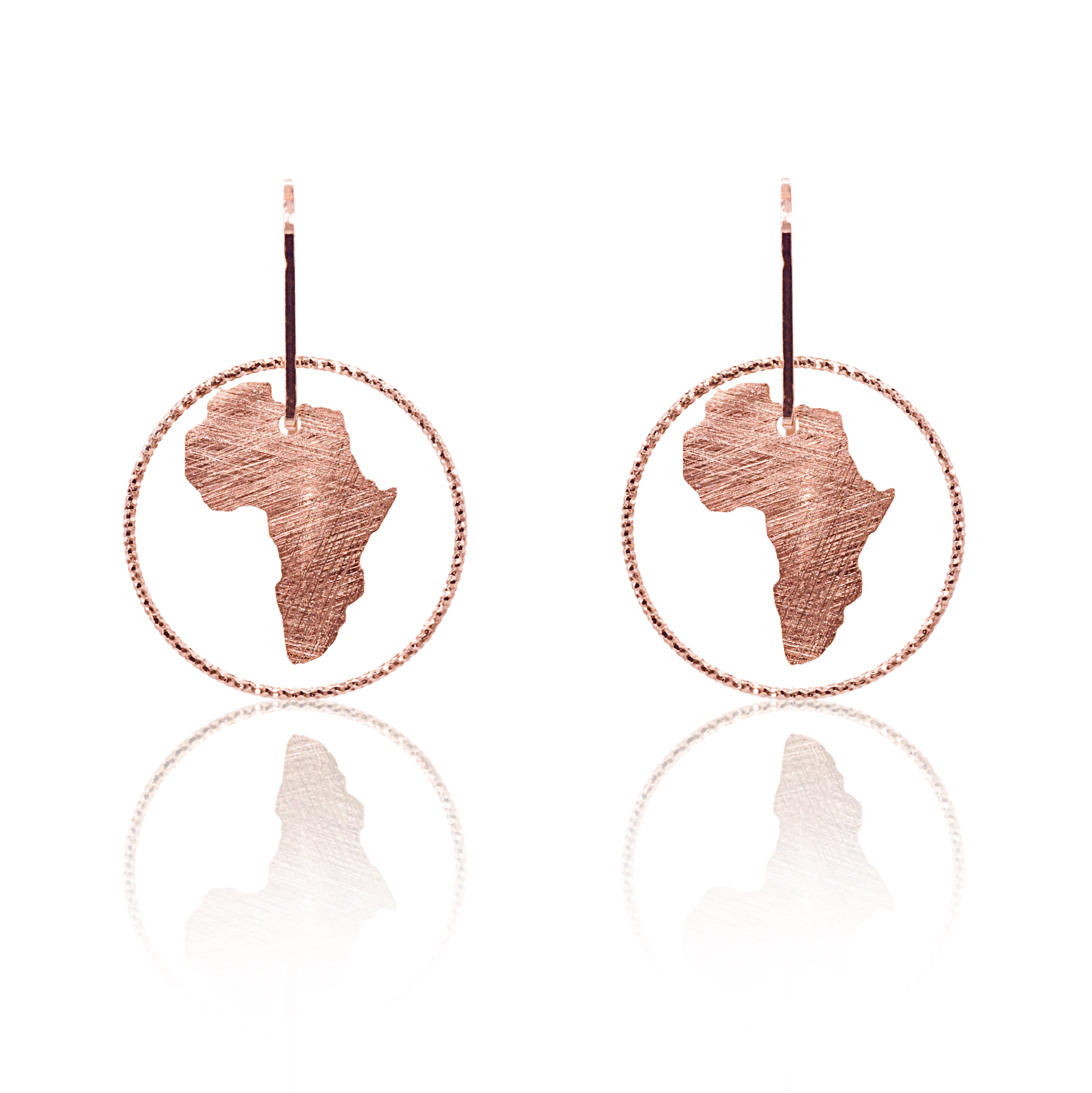 Midi Single Circle Africa Earrings