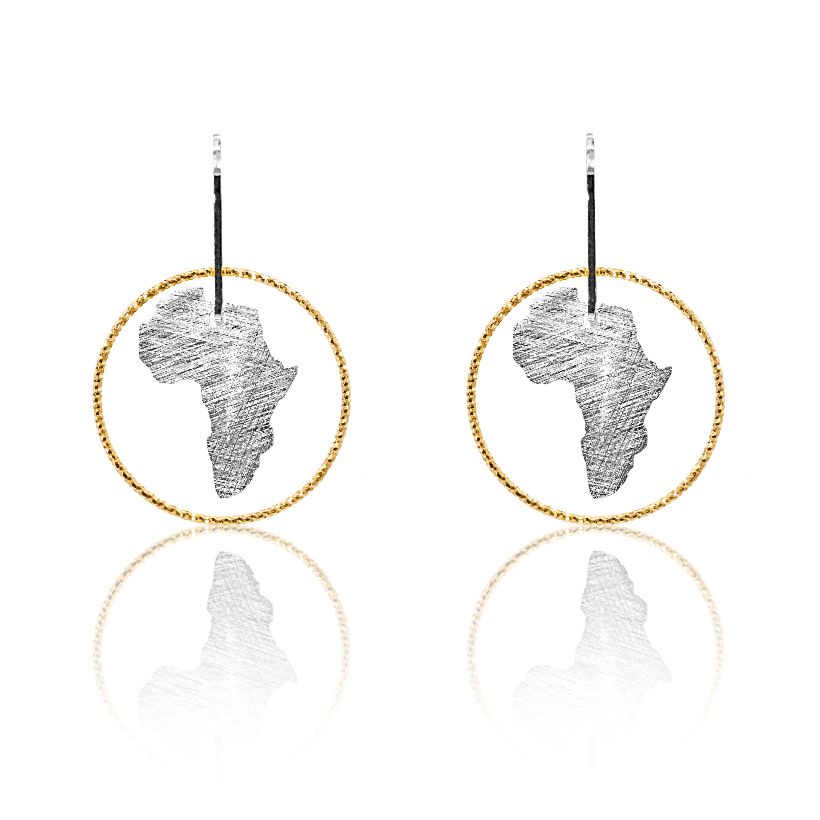 Midi Single Circle Africa Earrings