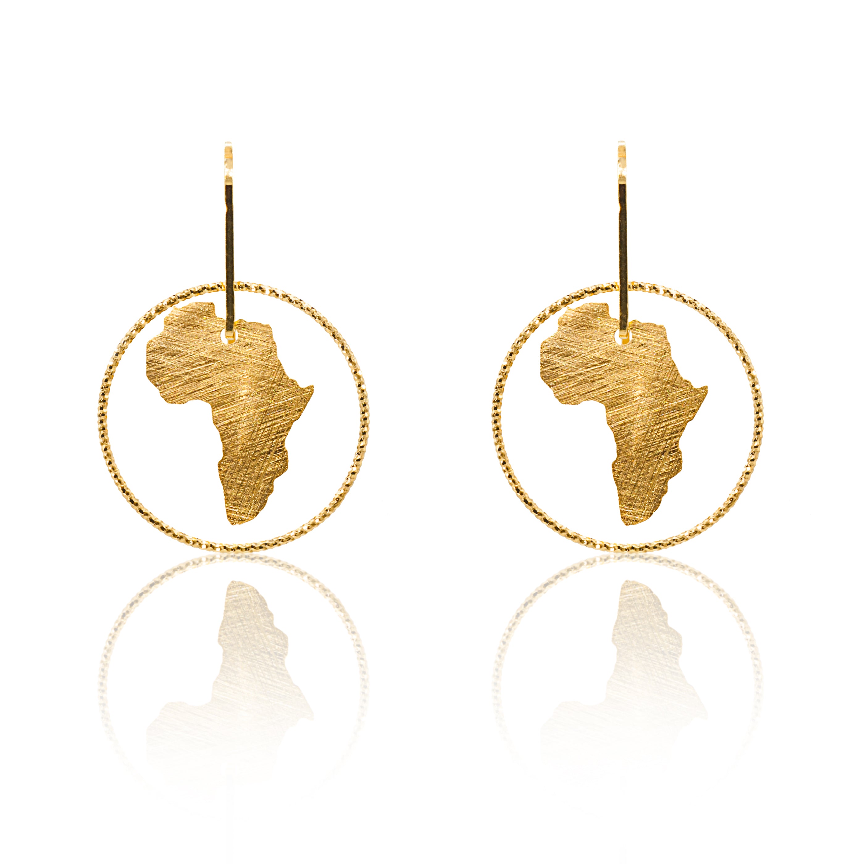 Midi Single Circle Africa Earrings