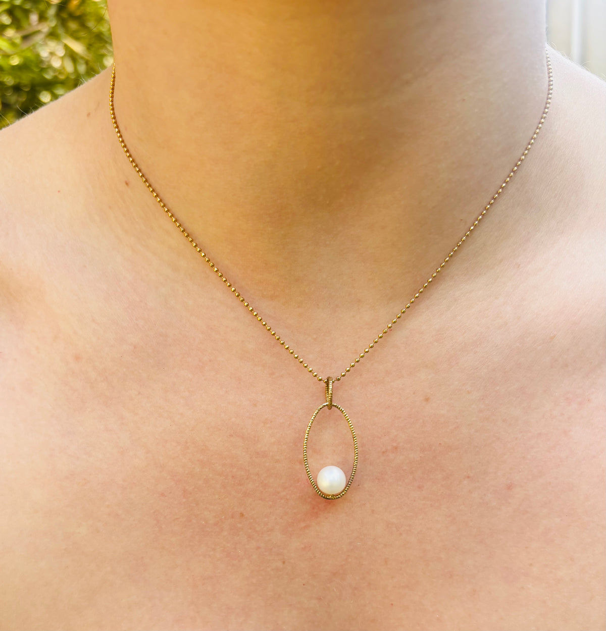 Pendolo Con Perla Pendant