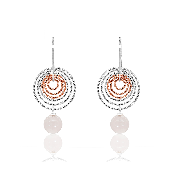 Mini Parigi con Rosa Earrings