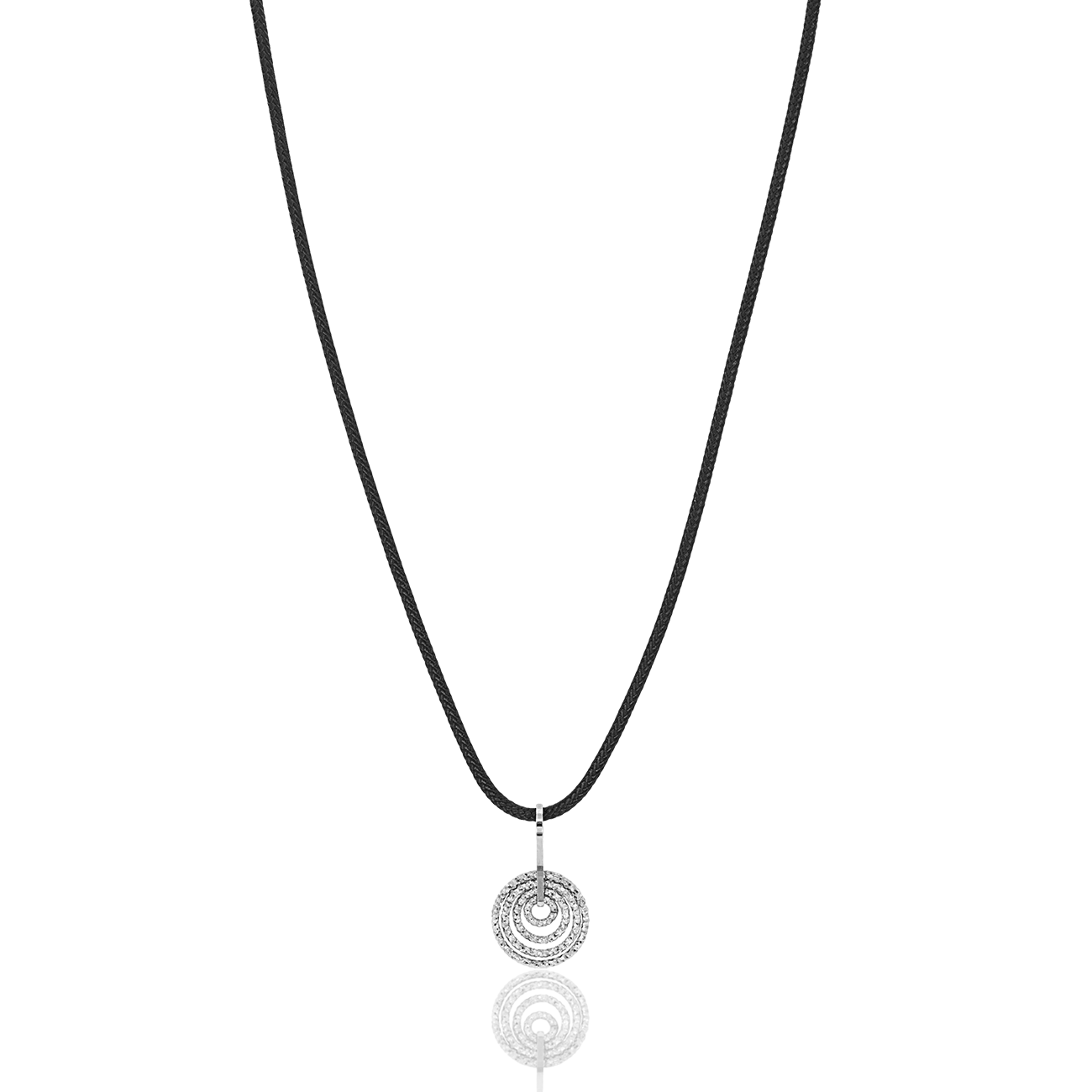 Piccolo Charm Pendant on Black Cord