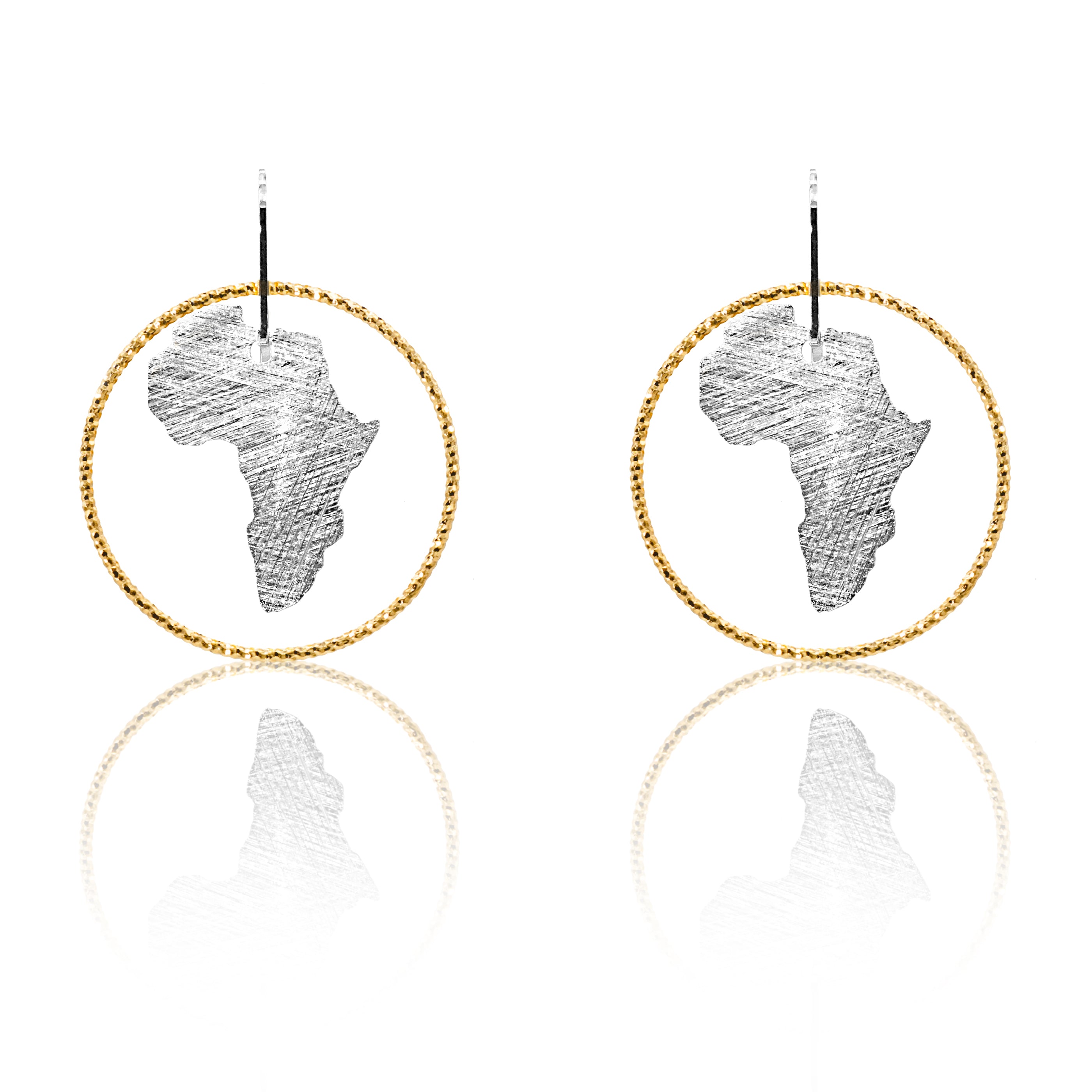 Maxi Single Circle Africa Earrings