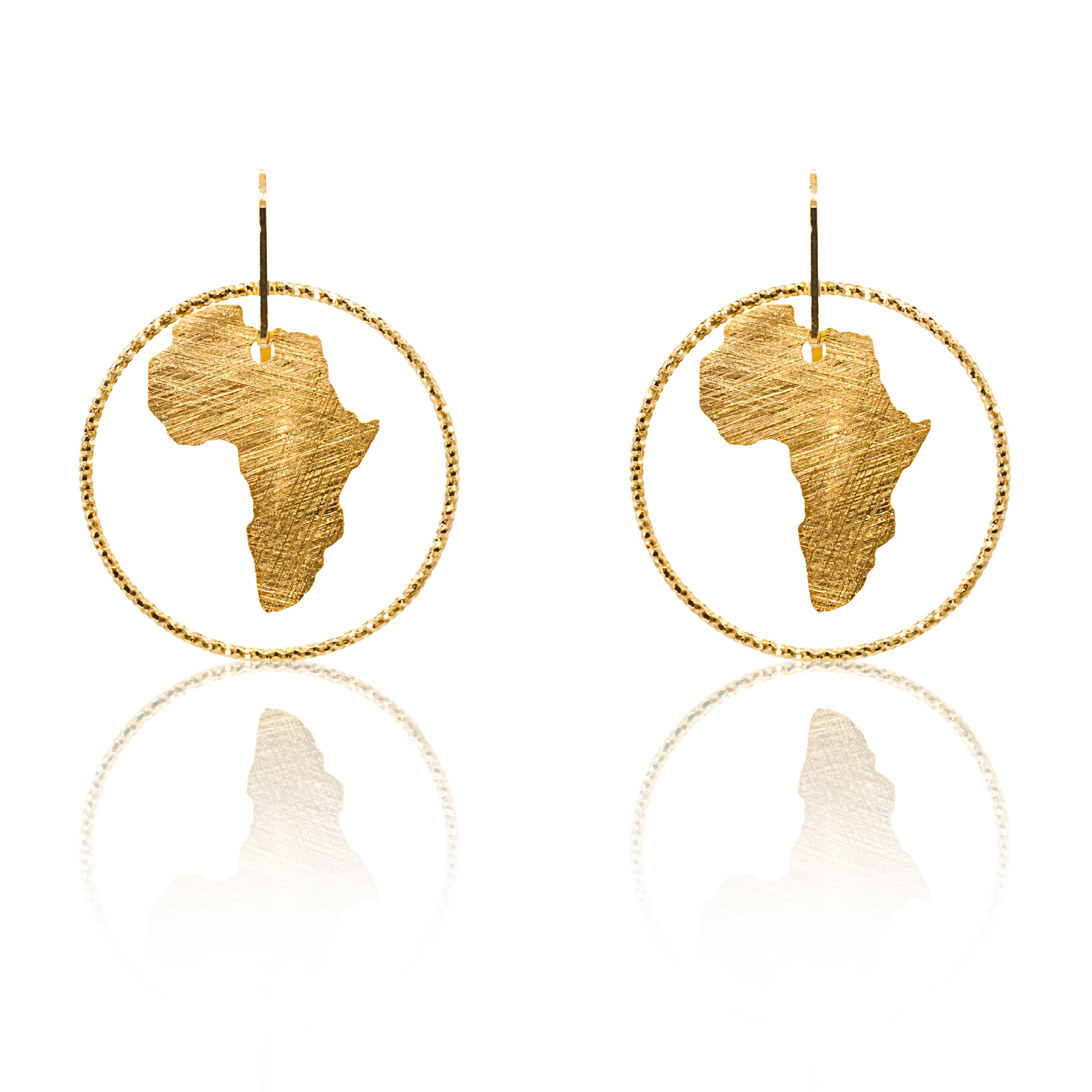 Maxi Single Circle Africa Earrings
