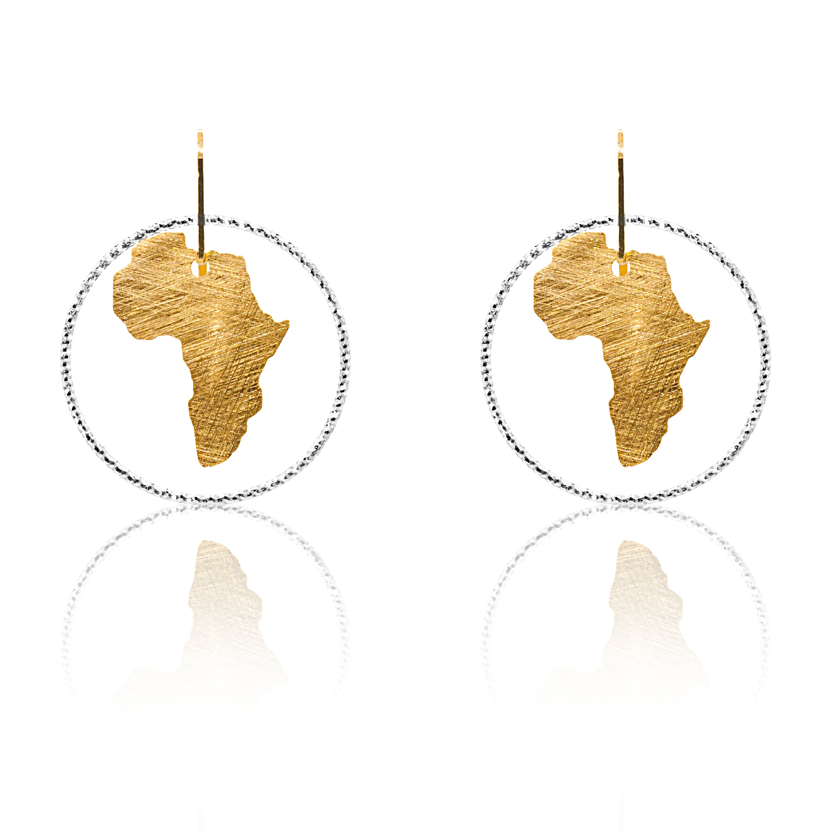 Maxi Single Circle Africa Earrings