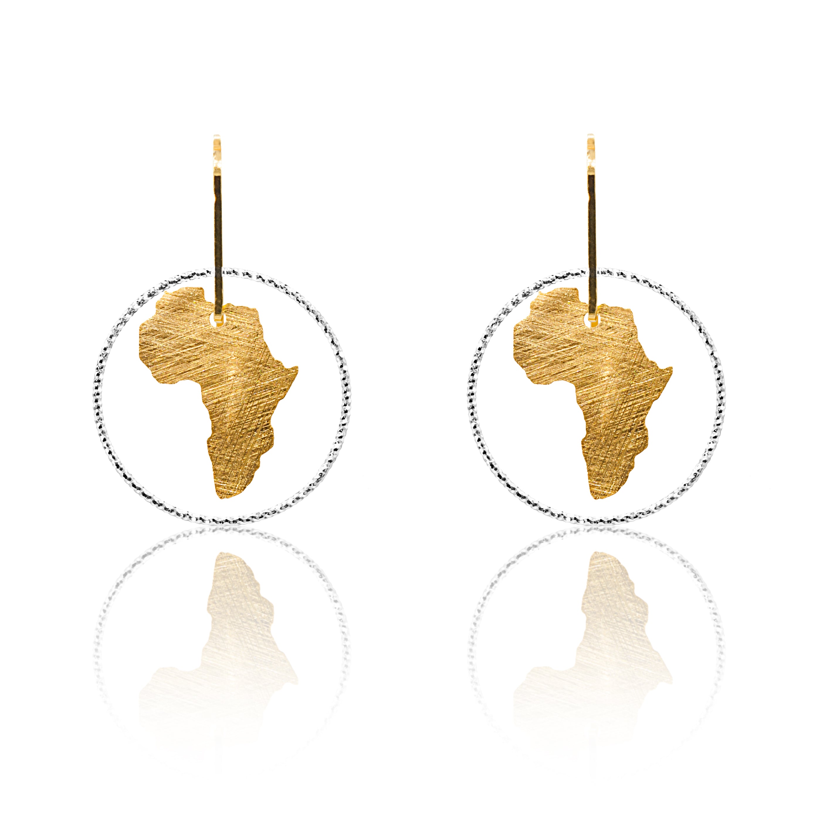 Midi Single Circle Africa Earrings