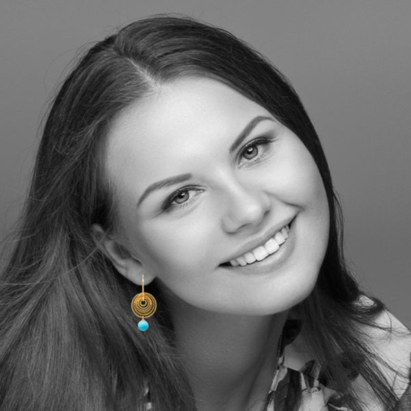 Mini Parigi Con Turchese Earrings